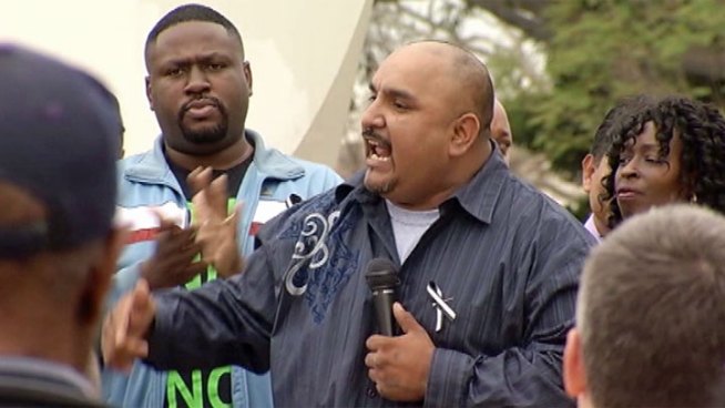 Community activists and leaders in Compton held a rally against hate crimes. They're outraged over what they call 