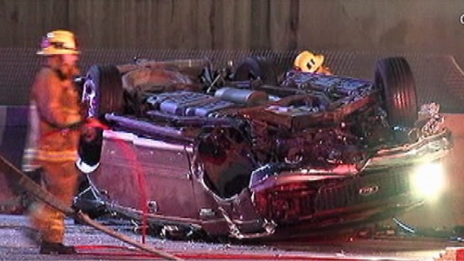 LAPD Sgt. Rudy Lopez explains what led to a deadly pursuit crash in Lincoln Heights on the northbound 5 Freeway. Toni Guinyard reports for Today in LA on Friday Feb. 1, 2013.