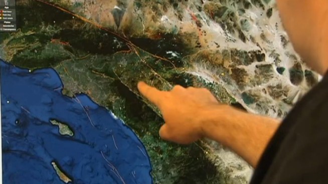 A swarm of small quakes has rattled nerves in the Inland Empire. UC Riverside's Dr. Gareth Funning says the quakes aren't strong enough to relieve pressure along the anxiety-inspiring San Andreas Fault. Craig Fiegener reports.