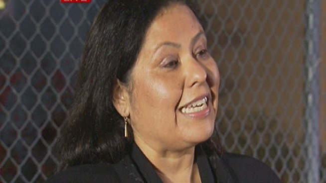 Monica Garcia, president of the Los Angeles Unified School Board, discusses security patrols at district schools in the wake of the Sandy Hook Elementary School shooting in Connecticut. 