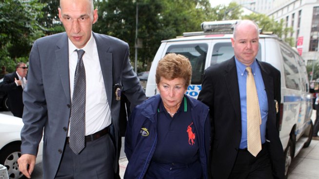 A respected professional tennis referee from Woodland Hills is accused of murdering her husband. Police arrested 70-year-old Lois Ann Goldman, who officiated matches between the game's biggest players, in New York City Tuesday. She was charged with killing her elderly husband in April. Goodman is pictured in a photo from the <a href=