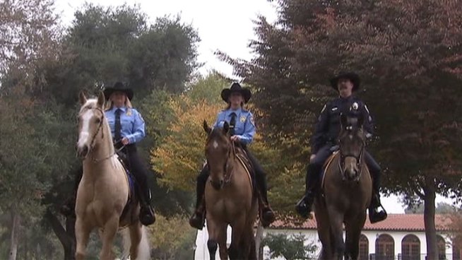Police in Riverside are getting some extra horsepower to help keep holiday shoppers safe.  Volunteers are donating their time and horses as they patrol mall parking lots.