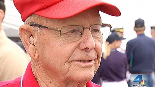 Veteran Irvin Thorson, a member of the USS Iowa crew, talks about the tear-jerking memories as he visits the World War II battleship, which will open this weekend as a museum. Cary Berglund reports for the NBC4 News at noon on July 4, 2012 from San Pedro.