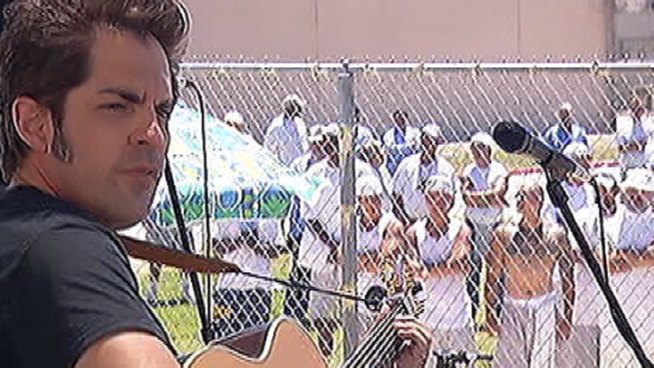 A Los Angeles nonprofit called Jail Guitar Doors seeks to use music to change revenge into redemption for prison inmates. John Cádiz Klemack reports for the NBC4 News at 11 p.m. on July 3, 2012.