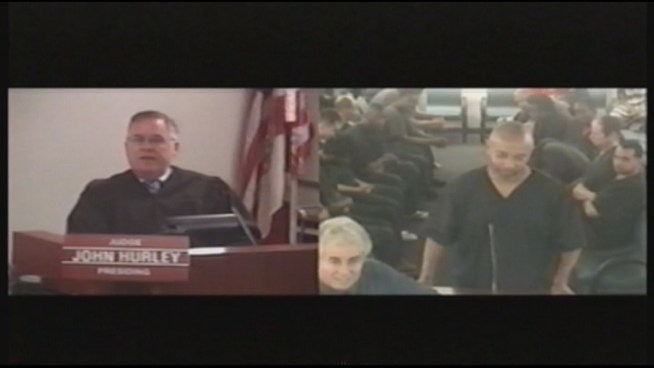 Judge John Hurley ruled that a man involved in a dispute with his wife must take her out to dinner and bowling and then get counseling.