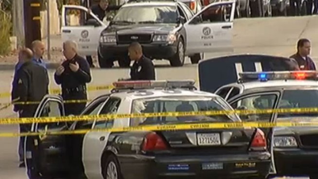 LAPD Chief Charlie Beck defended his officers in the face of a new report showing an increase in LAPD shootings. There are conflicting explanations for the 63 percent increase in 2011. Ted Chen reports from Westwood for the NBC4 News at 5 p.m. on July 3, 2012.