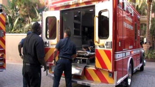 A child is in critical condition after falling out an apartment window.