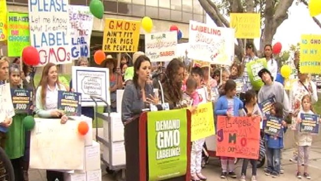 Supporters of the California Right to Know initiative want voters to decide if labels should be required for genetically altered food. On Wednesday, volunteers across the state delivered signatures, seeking to put the issue on the November ballot. Stephanie Elam reports from Norwalk for the NBC4 News at 5 p.m. on May 2, 2012.