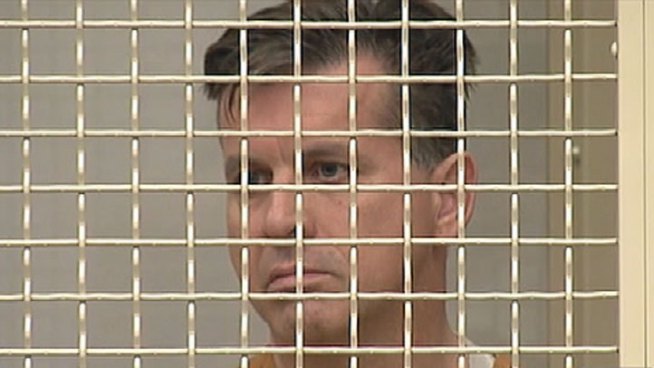 Rainer Klaus Reinscheid, 48, pleaded not guilty at his arraignment on Wednesday. He is accused of setting fires and threatening to kill students at University High School in Irvine. Vikki Vargas reports from Newport Beach for the NBC4 News at 5 p.m. on August 15, 2012.