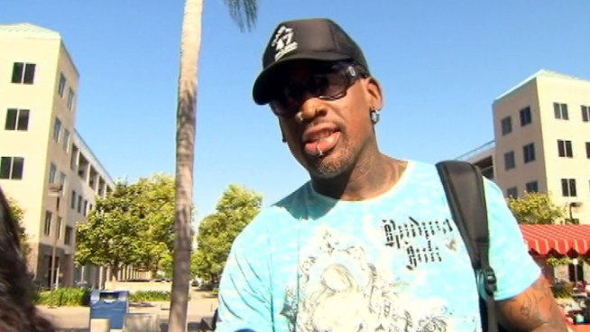 Former NBA star Dennis Rodman was sentenced Tuesday to more than 100 hours of community service on four counts of failing to pay child support. Outside the courthouse, Rodman seemed to suggest the media was making the ruling out to be more than it was. 