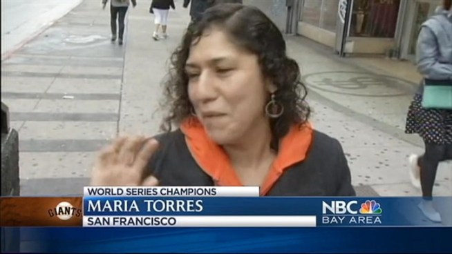 San Francisco police arrested 35 vandals who broke windows, painted Mission Street stores and lit fires after the Giants swept the World Series over the Tigers Sunday night. Christie Smith reports.