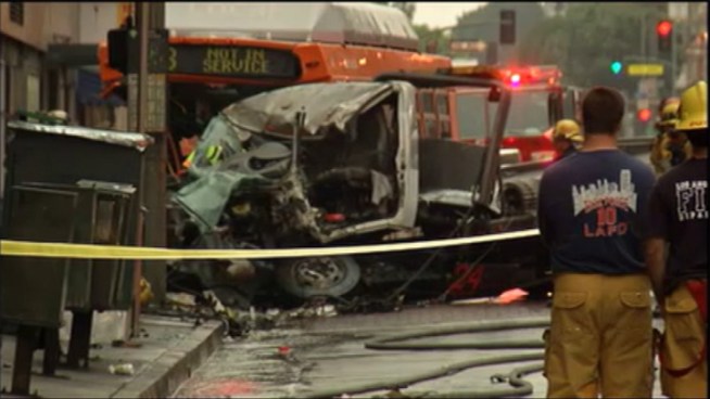 Los Angeles bus crash