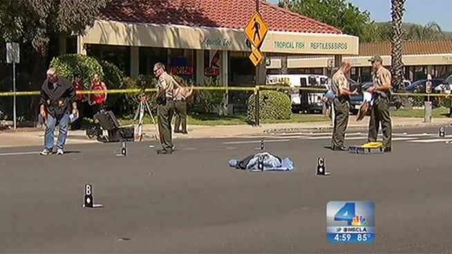 Although she was able to push one of her children to safety, a mother and three other kids were injured in a car crash at a Thousand Oaks intersection. Business owners and bystanders rushed to the scene to assist while paramedic were en route. NBC4's Lolita Lopez reports on the NBC4 News at 5 p.m. on May 22, 2012.