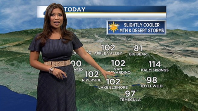 Here's a look at today's weather forecast. Temperatures are expected to decrease by just a few degrees in some parts of Southern California Tuesday. NBC4 forecaster Elita Loresca has a look at the weather forecast. 
