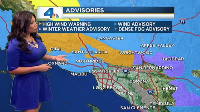 Rain arrived early Tuesday, and wind gusts might lead to dangerous driving conditions this evening in the mountains. Elita Loresca has the forecast for Dec. 18, 2012.