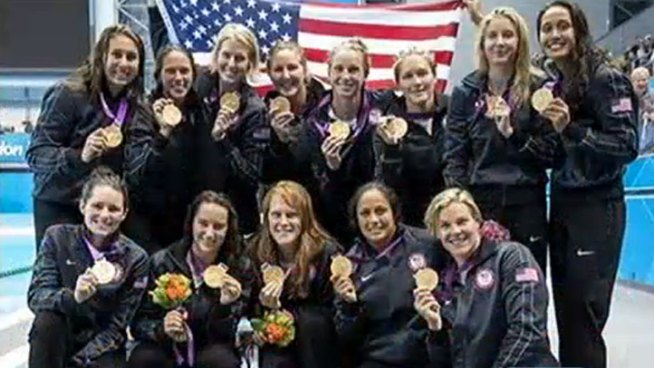 The US Women's Water Polo Team captured gold at the London Olympics. It was the first gold medal win since the women's team was created in the 2000 Sydney Olympics. Stephanie Elam reports from Los Alamitos for the NBC4 News at 5 p.m. on August 15, 2012.