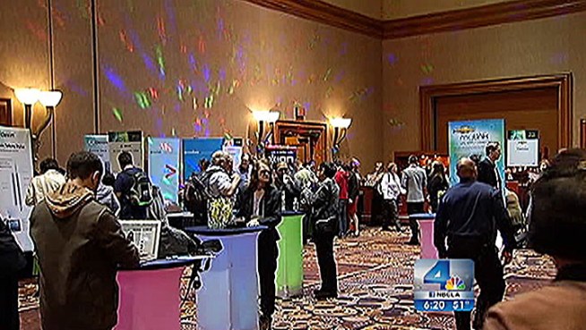 The party is on in Las Vegas through Jan. 11 as musicians, movie stars and TV personalities promote the latest gadgets shaping the consumer electronics industry. Mekahlo Medina reports for the NBC4 Evening News at 6 p.m. on Sunday, Jan. 6, 2013.