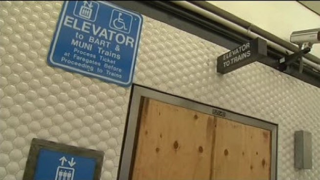 A man who may have been sleeping atop an elevator in a rapid transit station in San Francisco was crushed to death late Sunday, police said. Bob Redell reports.