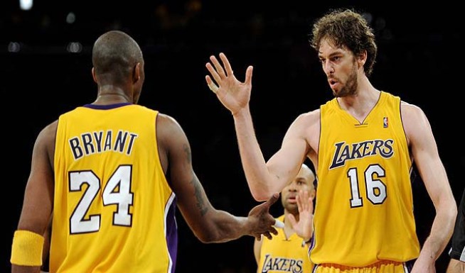 Kobe Bryant Calls out Lakers Management about Pau Gasol trade rumors gasol bryant lakers 2 Kobe Bryant Calls out Lakers Management about Pau Gasol trade rumors