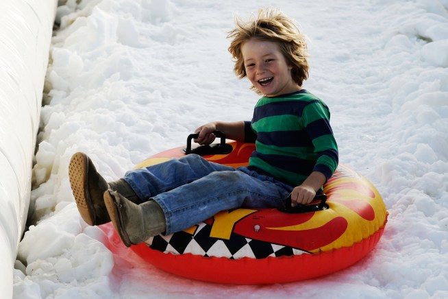 15 Tons of Snow Dumped on Downtown Burbank