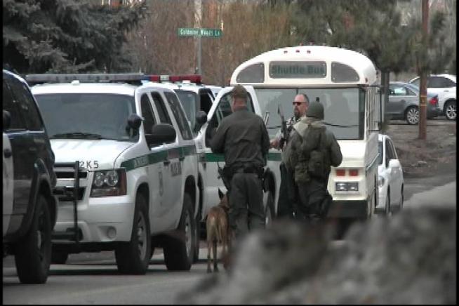 Visitors and residents were warned to stay inside as deputies scoured the area for Christopher Dorner, the subject of region-wide manhunt. Dorner’s charred truck was found on a forestry road Thursday afternoon. Kim Baldonado reports for the NBC4 News at 11 p.m. on Feb. 7, 2013.
