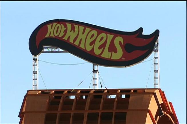 For decades kids have watched their little Hot Wheels cars defy gravity, racing in tracks that have circle loops.  Now they get to see the same thing, only for real at the X Games Los Angeles 2012.  Janet Kwak reports for NBC4 News at 11 p.m. on June 25, 2012.