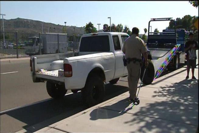 Trisha Telezinski’s 15-year-old daughter was in a “conscious coma” after being struck by a pickup truck driven by a fellow Hemet High School student. Nine people were injured as the 18-year-old student’s truck plowed through a red light and into a crowd of pedestrians. Investigators ruled out drugs or alcohol, but have impounded the vehicle for a mechanical inspection. Witnesses reported hearing the driver yell that his breaks had gone out. Beverly White reports from Hemet for the NBC4 News at 11 p.m. on May 30, 2012. 