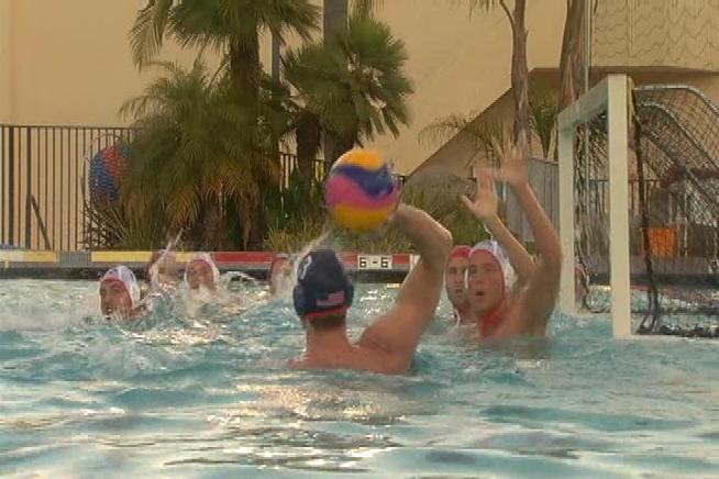 The U.S. water polo men are training in Southern California for the London Olympics. Janet Kwak reports for the NBC4 News at 11pm on Thursday, June 28, 2012