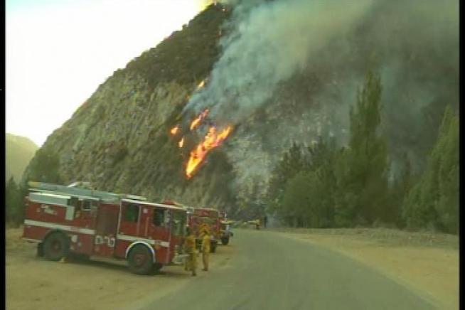 The Williams Fire, north of Azusa, could burn until next Thursday. Robert Kovacik reports for the NBC4 News at 11pm on Monday, September 3, 2012