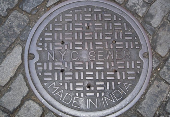 Texting Teen Falls Down Manhole