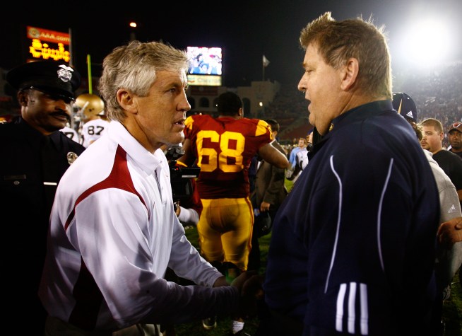 Pete Carroll Bests Charlie Weis. Again.