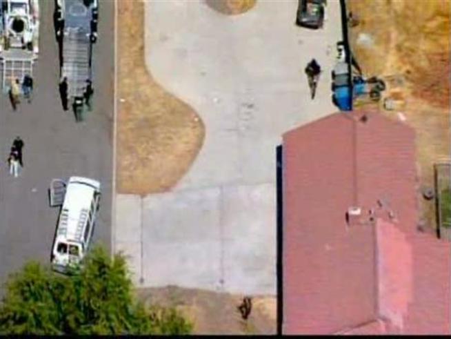 Authorities respond to a home in Lake Elsinore.
