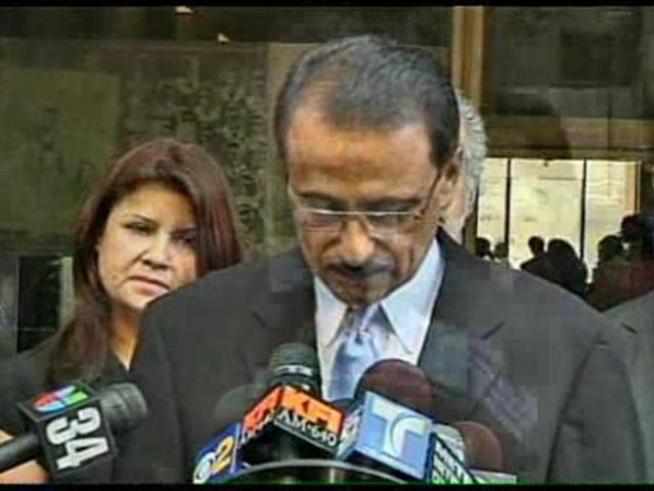 Alarcon and his lawyer talk about 18 felony charges against him