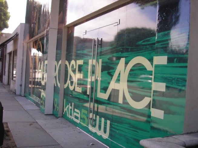 Vacant Stores Act As Canvases for Melrose Place Ad Blitz