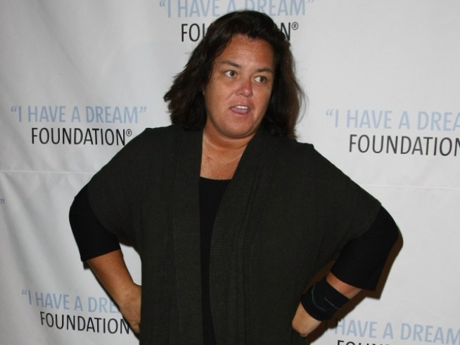 Rosie O'Donnell and Partner on The Rocks