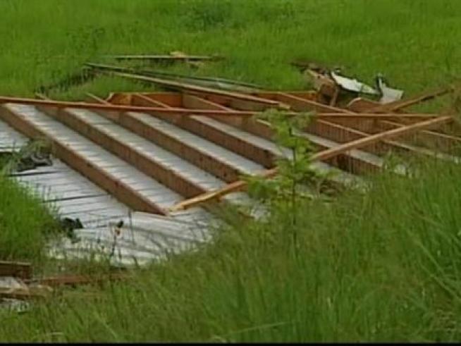Severe storms hit hard the <a title=