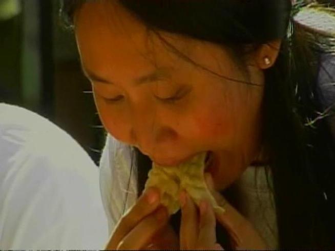 Go ahead and stuff your face -- that's the only rule at the dumpling eating contest.