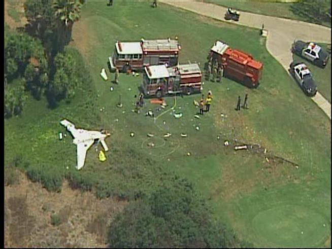 A small plane crash south of <a title=
