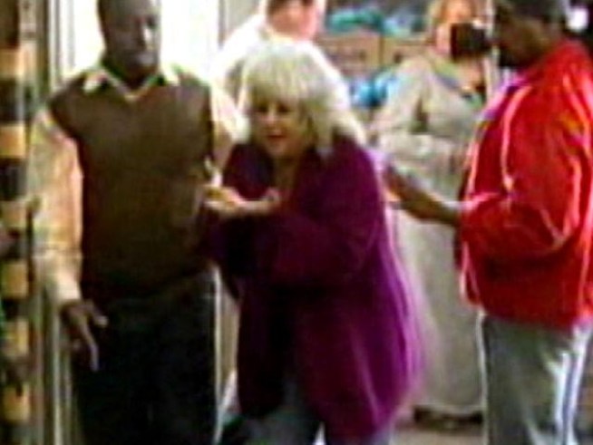 Celebrity chef Paula Deen got a serving of ham she wasn't counting on during a charity event in Atlanta Monday.