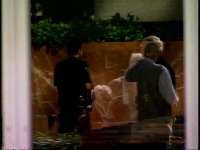 Authorities investigate a suicide at the Crystal Cathedral.