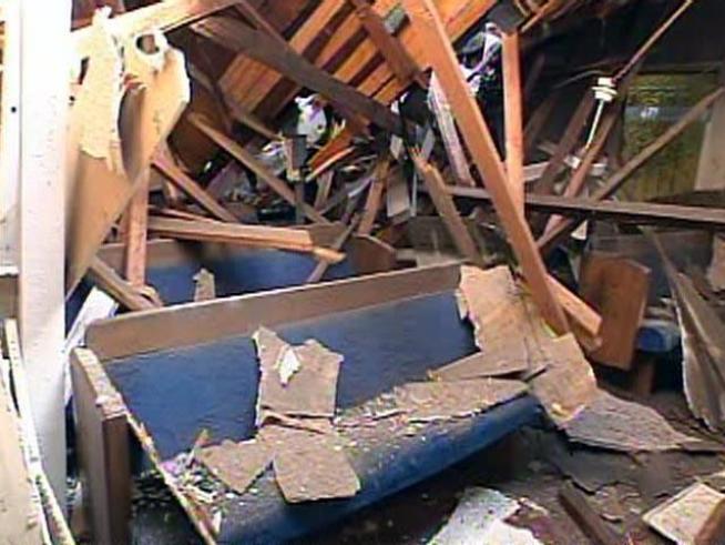 Call it coincidence or call it divine intervention. Either way, a daycare group avoided tragedy when it canceled a meeting that was scheduled at the exact time a tree crashed through the sanctuary.