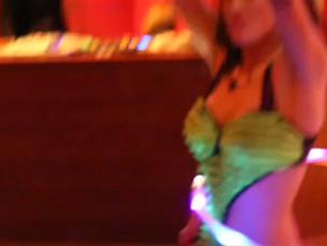 Hula dancing girls lighten the mood at the <a title=