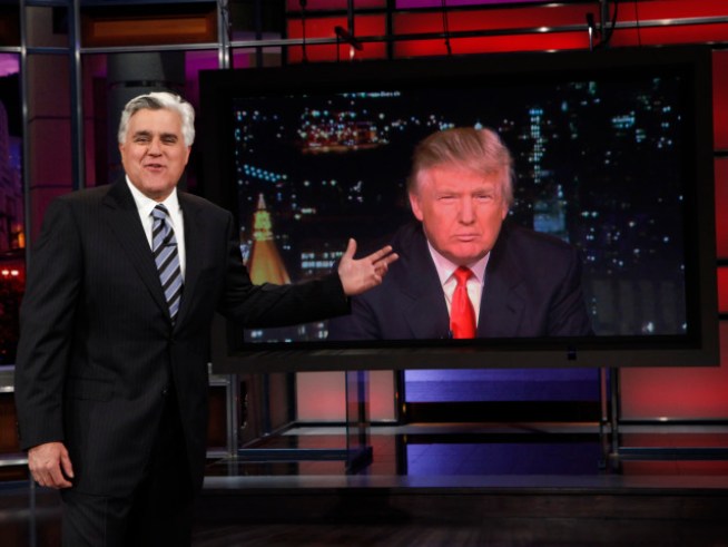 Trump "Fires" Leno on Final Prime-Time Show