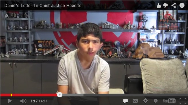 A 12-year-old boy from Santa Rosa is hoping his personal story will help the U.S. Supreme Court decide to overturn California's ban on same sex marriage, Prop. 8. Jean Elle reports.