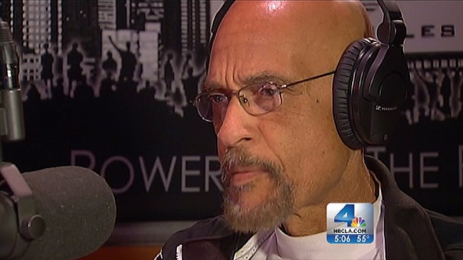 Radio host Dr. Earl Ofari Hutchinson took calls from listeners weighing in on an ex-LAPD officer's alleged revenge-motivated shooting spree. Feedback suggested that while they don't condone the violence allegedly carried out by Christopher Dorner, some listeners can understand why he's furious with the department. Ted Chen reports for the NBC4 News at 5 p.m. on Feb. 9, 2013.
