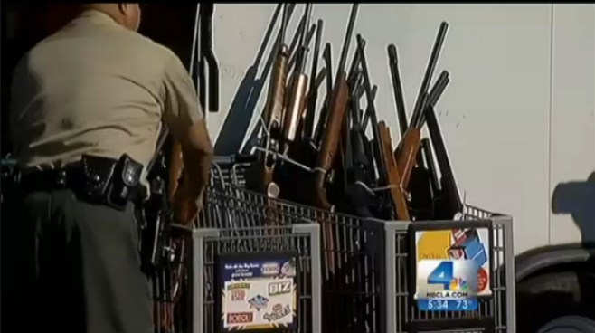 In the second LA-area gun buyback event since the tragedy in Newtown, Conn., hundreds of Angelenos surrendered their weapons in exchange for gift cards. The LA County Sheriff’s event netted far fewer guns than LAPD’s Dec. 26 event, held shortly after the Connecticut mass shooting. John Cádiz Klemack reports for the NBC4 News at 5 p.m. on Jan. 21, 2013.