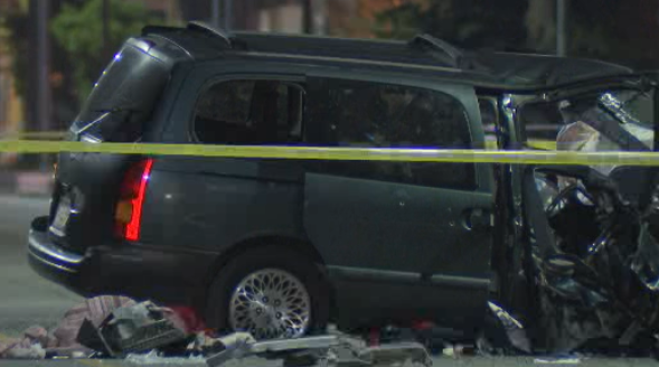1 killed, 3 injured in LA vehicle shooting and crash