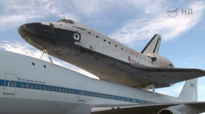 The space shuttle Endeavour will make its final flight Wednesday morning to Southern California. The shuttle will fly over several LA locations, from Disneyland to the Santa Monica Pier. Patrick Healy reports from the California Science Center at Exposition Park for the NBC4 News at 5 p.m. on Sept. 18, 2012.