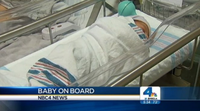Emergency calls detail the frantic scene when a man had to deliver his wife's baby on the side of the road while they were on their way to the hospital. The mother and baby are now doing well. John Cádiz Klemack reports from Lancaster for the NBC4 News at 5 p.m. on March 11, 2013.