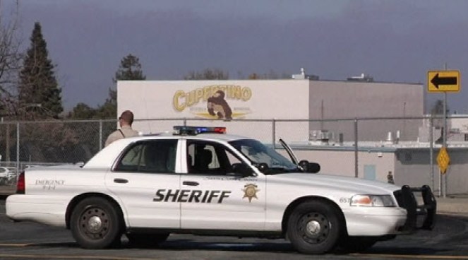 Marianne Favro reports from Cupertino Middle School after a student said they saw a gunman near campus.